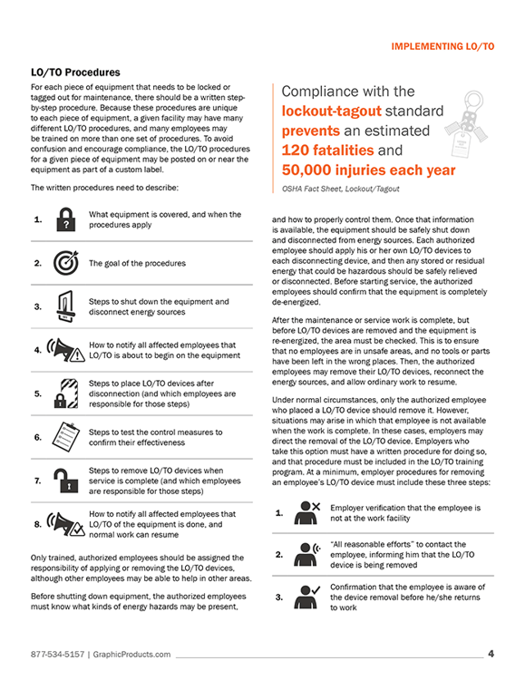 Lockout/Tagout Best Practice Guide | OSHA Compliance | DuraLabel