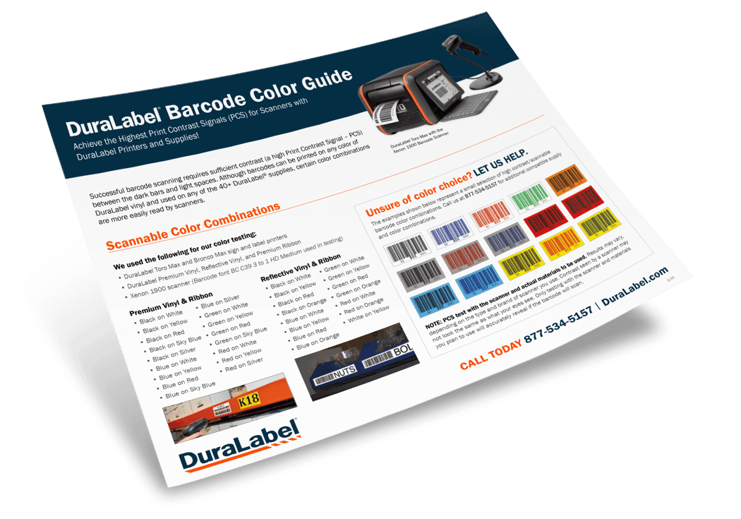 Barcode Color Chart