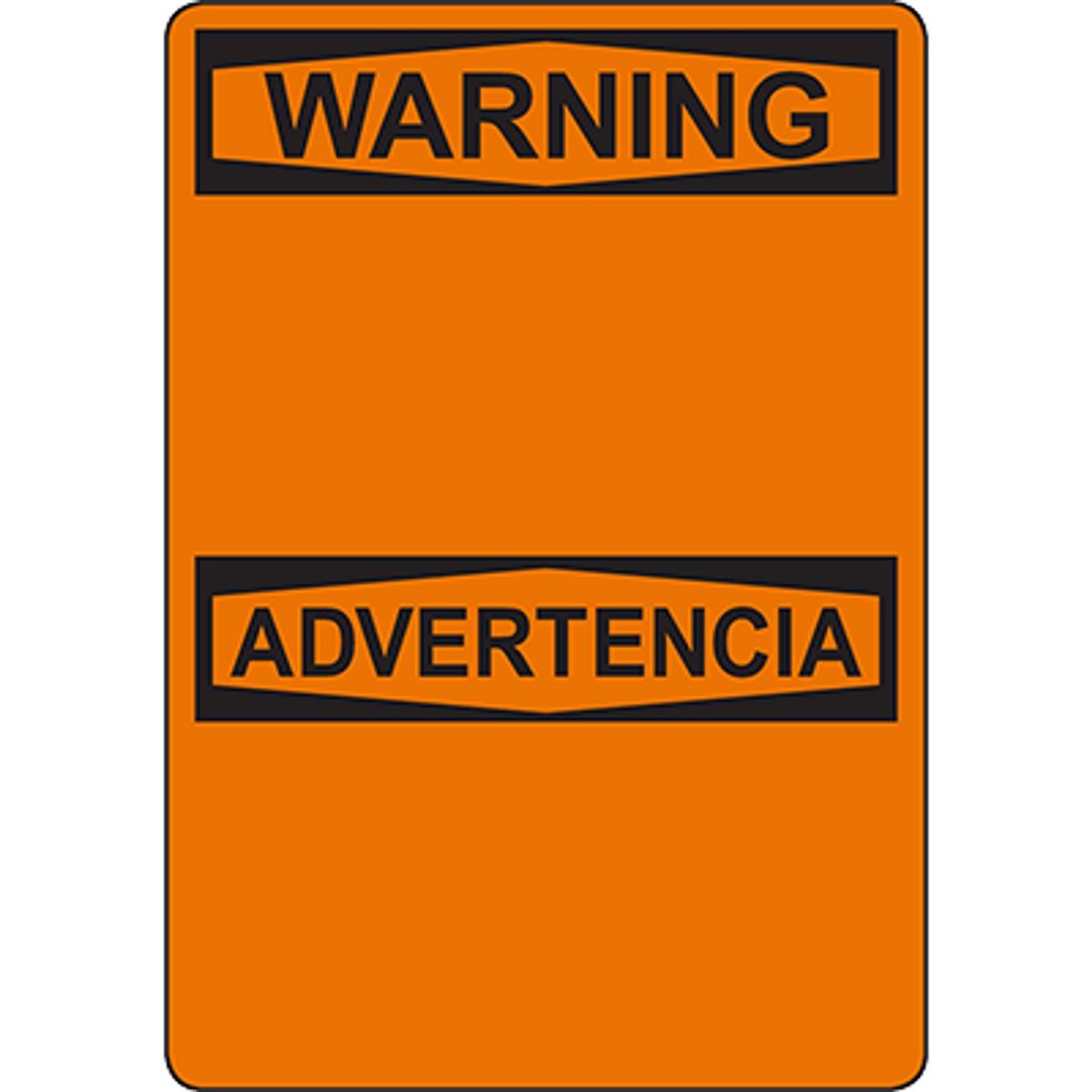Warning - Advertencia Sign